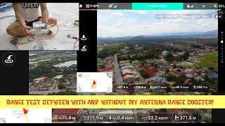 DJI Phantom 3 | Range test with and without D.I.Y Antenna Range Booster!