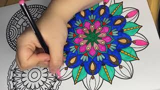 Colour me Happy - Mandala Episode 71 #mindfulness #wellness #happy #colouring