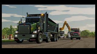 FS22 Construction Dedi MP Server "Timelapse" #9 - Highway ditch job