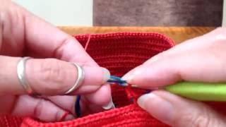 Mochila, making a button hole