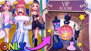 ONLY Wearing VIP ITEMS For EVERY OUTFIT With The UPDATED VIP ROOM! | ROBLOX Dress To Impress