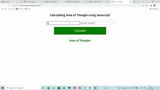 JavaScript Program to Calculate Area of Triangle