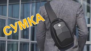 Мужская сумка Fenruien через плечо с USB портом с Алиэкспресс.