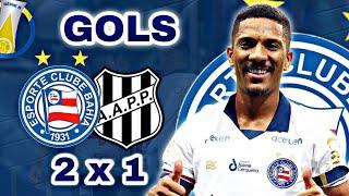 CONFIRA OS 2 GOLS DO ATACANTE MATHEUS DAVÓ | BAHIA 2 X 1 PONTE PRETA