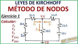 LEY DE KIRCHHOFF (NODOS) / EJERCICIO 1