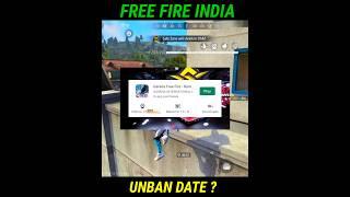 REALITY OF FREE FIRE UNBAN IN INDIA #shorts #freefireshorts