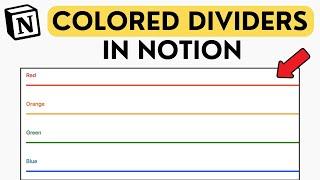 How to Change Your Divider Color in Notion [Quick & Easy]