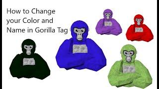 How to change your Name and Color in Gorilla Tag
