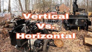 Vertical Log Splitter Vs Horizontal Log Splitter. You Might Be Surprised!!