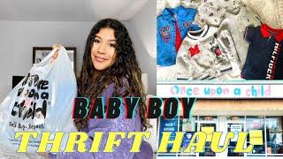 BUDGETING FOR BABY: BABY BOY THRIFT HAUL | ONCE UPON A CHILD | RALPH LAUREN, DISNEY, NAUTICA & MORE!