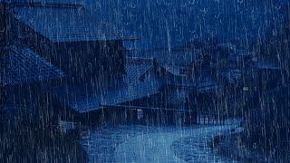 99% Fall Asleep Immediately  Perfect Heavy Rain & Powerful Thunder at Night for Sleep, Meditation