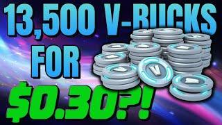 You Could Get 13,500 V-Bucks For $0.30 ONLY!! (Fortnite MESSED UP)