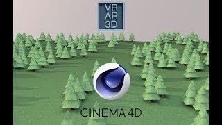 Cinema 4D - How to quickly make a low poly forest