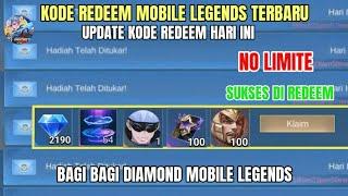 BURUAN! 2 KODE REDEEM ML TERBARU KODE REDEEM MOBILE LEGENDS HARI INI UPDATE JULI 2024