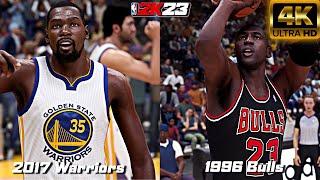 NBA 2K23 Gameplay - 1996 Bulls vs 2017 Warriors (PS5 UHD) [4K60FPS]