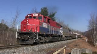 Big Rocks = Big Throttle! New England Central Rock Trains