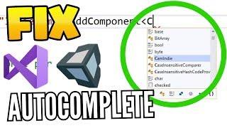 Fix Visual Studio AUTOCOMPLETE for Unity 2023 (and 2022, 2021, 2020, 2019, 2018, 2017)
