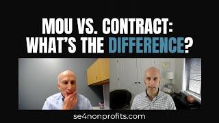 The difference between an MOU and a contract | SE4N podcast