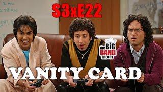 Big Bang Theory #episode22   Vanity Card