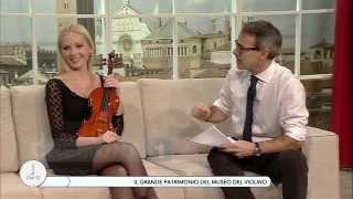 A Ore12  Fausto Cacciatori e la violinista Anastasiya Petryshak