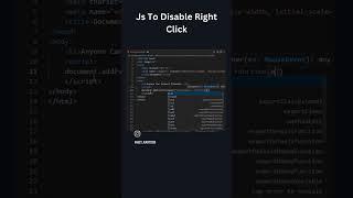 Disable Right Click #html #webdesign #webdevelopment #programming#css