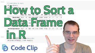 How to Sort a Data Frame by a Column in R