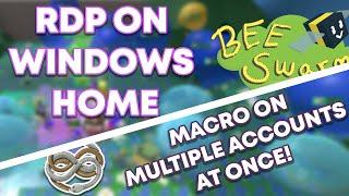 Macro on Multiple Accounts on Windows HOME | Natro Macro RDP Tutorial