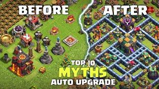 AUTOMATIC VILLAGE UPGRADE IN CLASH OF CLANS | Top 10 Myth