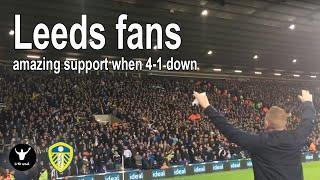 Leeds fans give amazing support when 4-1 down at West Brom - outsinging them until the end.