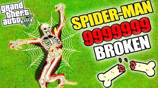 GTA 5: Breaking EVERY BONE As SPIDERMAN In GTA V ! ( GTA 5 mods )