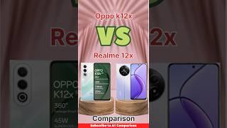 Oppo k12x vs Realme 12x Comparison #oppok12x5g #realme12x5g #comparison #compare #tech #mobile phone