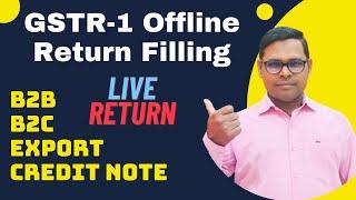 GSTR-1 Offline Return Filling || How to File GSTR-1 Offline Return