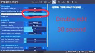 Fortnite : tuto comment faire une double edit avec rond en 30 second