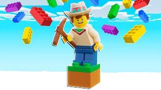 ¡Minecraft PERO es 1 BLOQUE de LEGO!  SILVIOGAMER MINECRAFT PERO