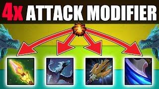 Insane Range + Quadruple Attack Upgrade | Dota 2 Ability Draft