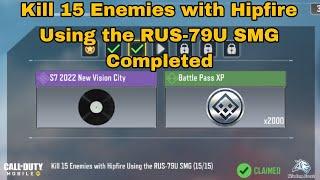 How to Kill 15 Enemies with Hipfire Using the RUS-79U SMG in Cod Mobile 2023