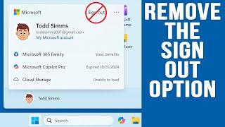 How to Remove the User Sign Out Option from the Windows Start Menu