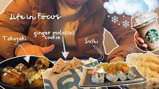 Life in Focus| Coffee Date, Grocery Haul, Japanese Restaurant and Winter Adventures