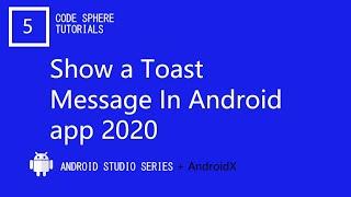 Toast Message in Android Example ( 2020)