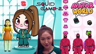 HOW TO MAKE SQUID GAME  CHARACTERS IN AVATAR WORLD / PAZU