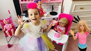 Kız Oyunları!Ada ile Evcilik Videoları!Kız Oyuncakları,Oyuncak Bebek Bakma Videosu#babydoll #barbie