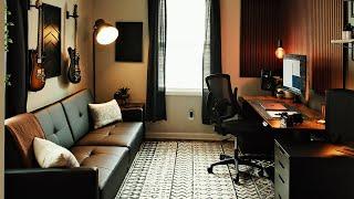 DREAM Office Desk Setup for 2024! (Minimalist home office + music studio)