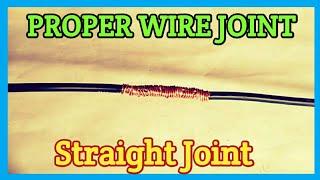 Proper Wire Joint (Straight Joint) |Kuya JTechnology|