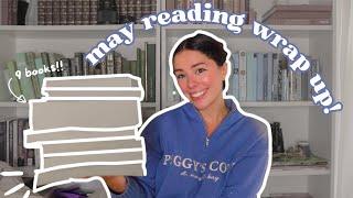 the 9 books I read in may  & what I want to read in june!!  (reading wrap up & tbr!)