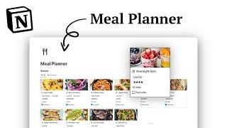 Notion Meal Planner Template Tour (FREE Download)