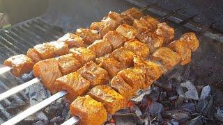 persian mahi kabab / Salmon kabob / fish kebab