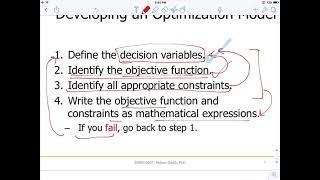 Guidelines for Developing an Mathematical Model