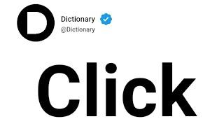 Click Meaning In English