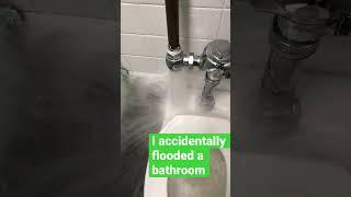 Oops I flooded a bathroom #plumbing #fail #water #damage