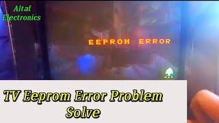 CRT TV Eeprom Error Problem Solve Urdu Hindi